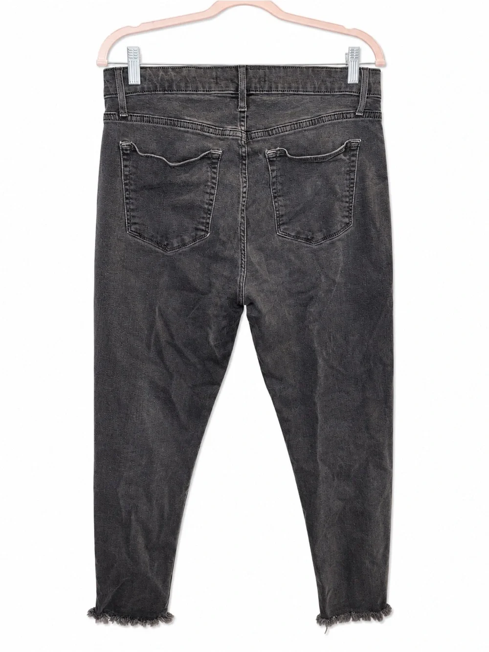 Joe's Jeans High Rise Black Wash Button-Fly Skinny Jeans